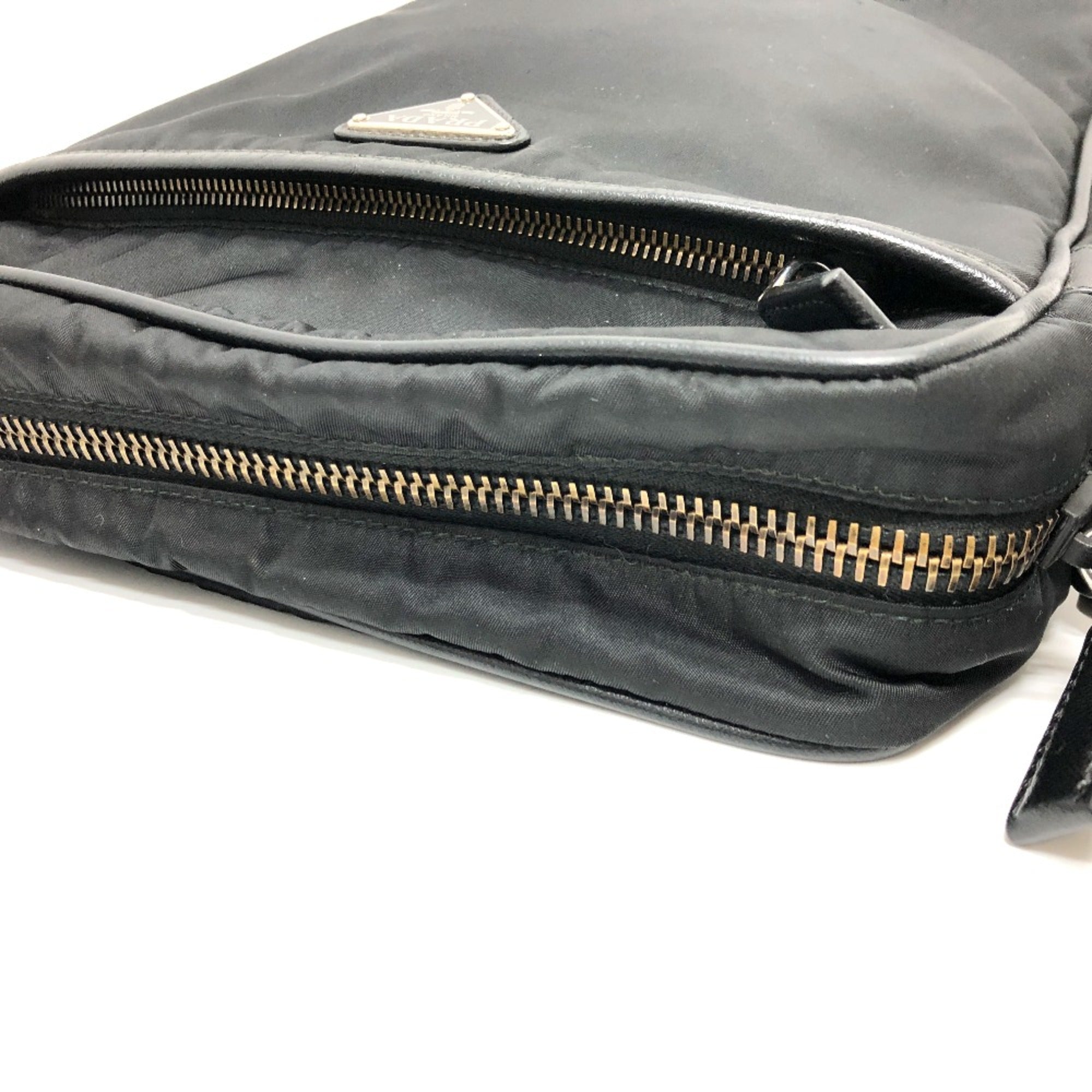 Prada Black Cloth Shoulder Bag