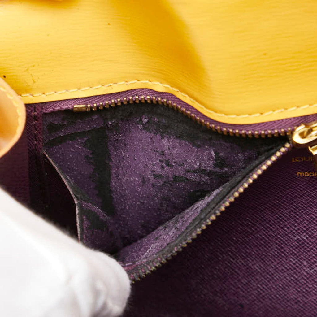 Louis Vuitton Yellow Leather Shoulder Bag