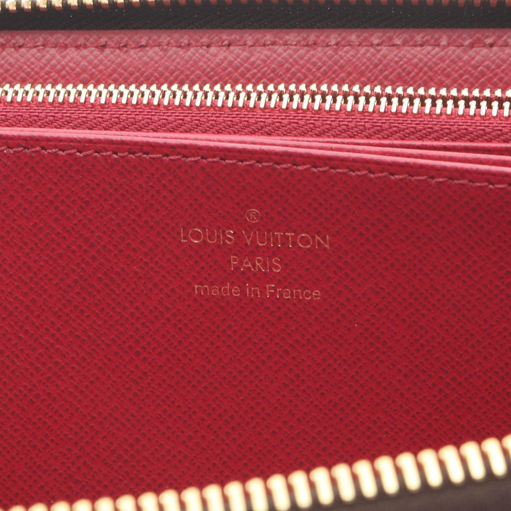 Louis Vuitton Brown Fuchsia Pink Coated Canvas Long Wallet