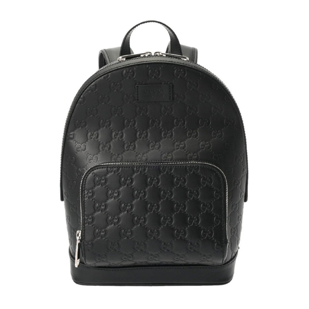 Gucci Black Leather Nylon Backpack (Pre-Owned)