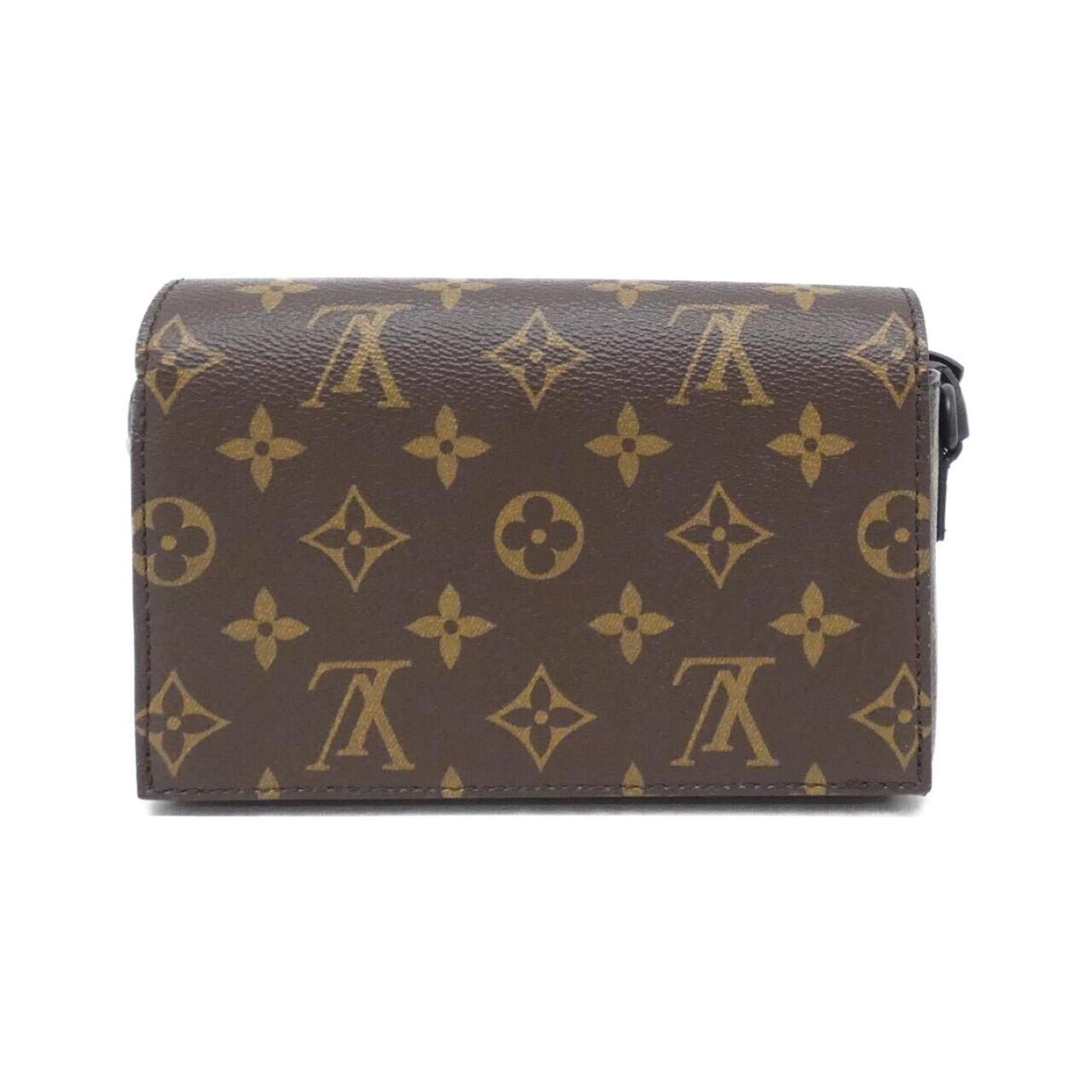 Louis Vuitton Black Marron Coated Canvas Shoulder Bag