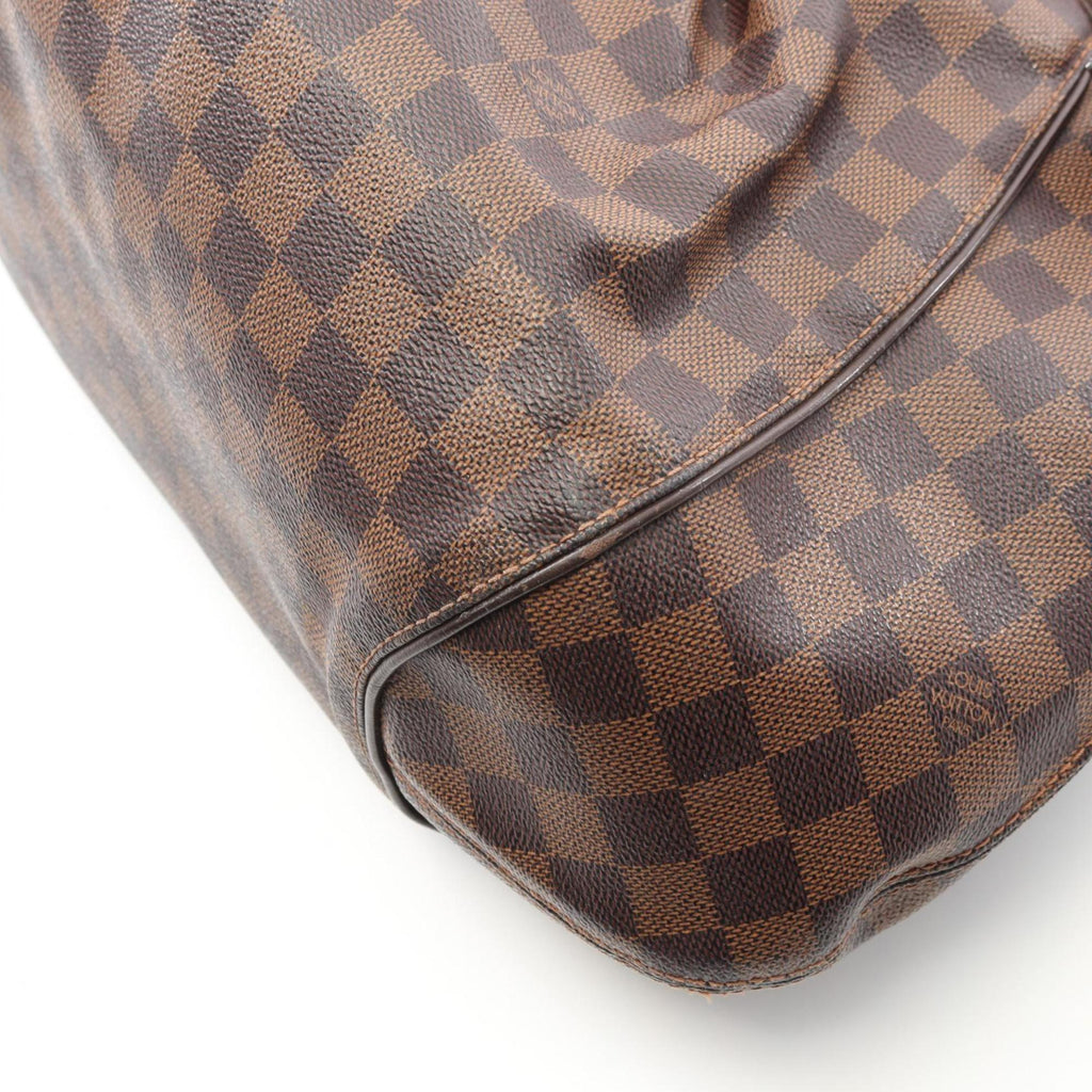 Louis Vuitton Brown Coated Canvas Leather Handbag