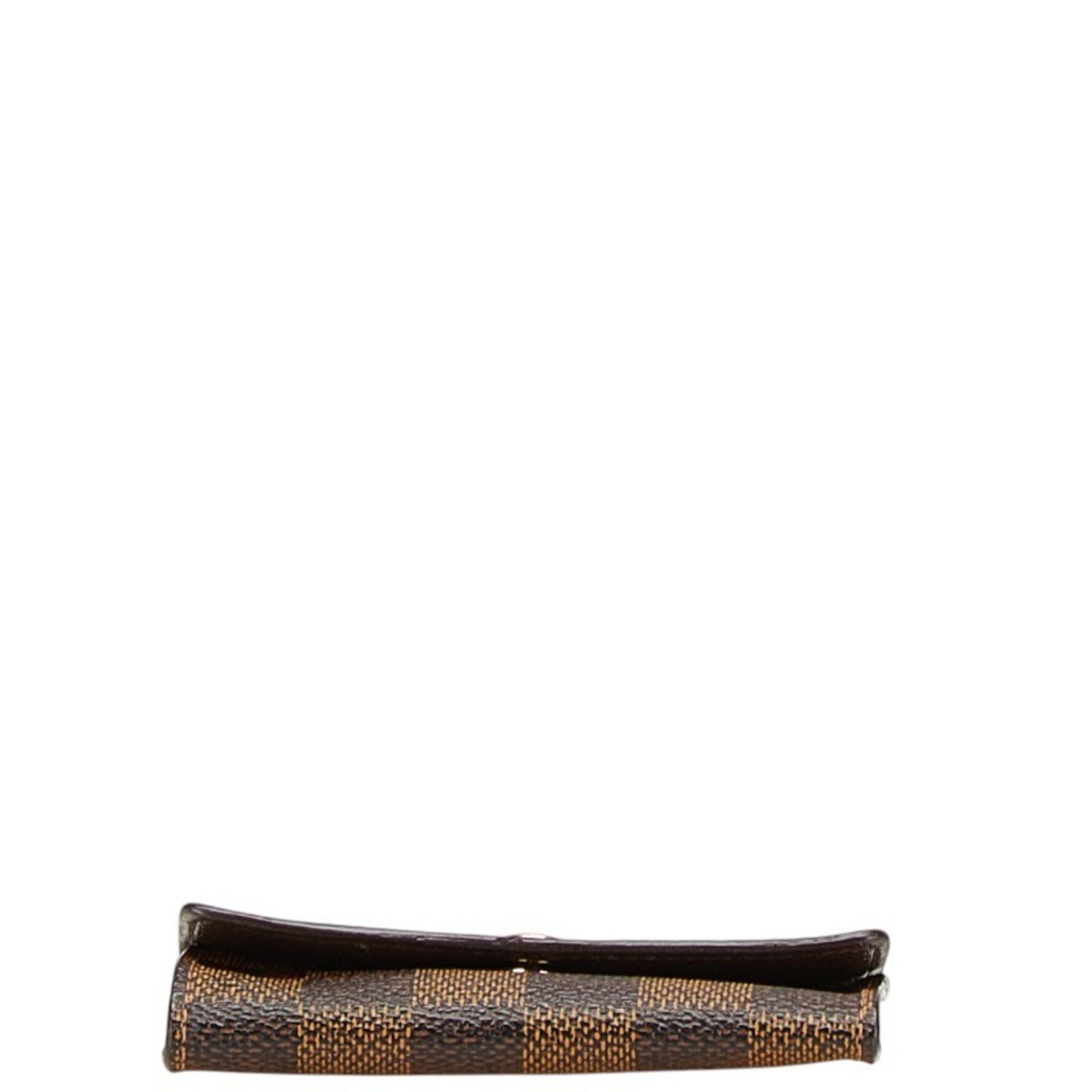 Louis Vuitton Damier Brown Damier Canvas Leather