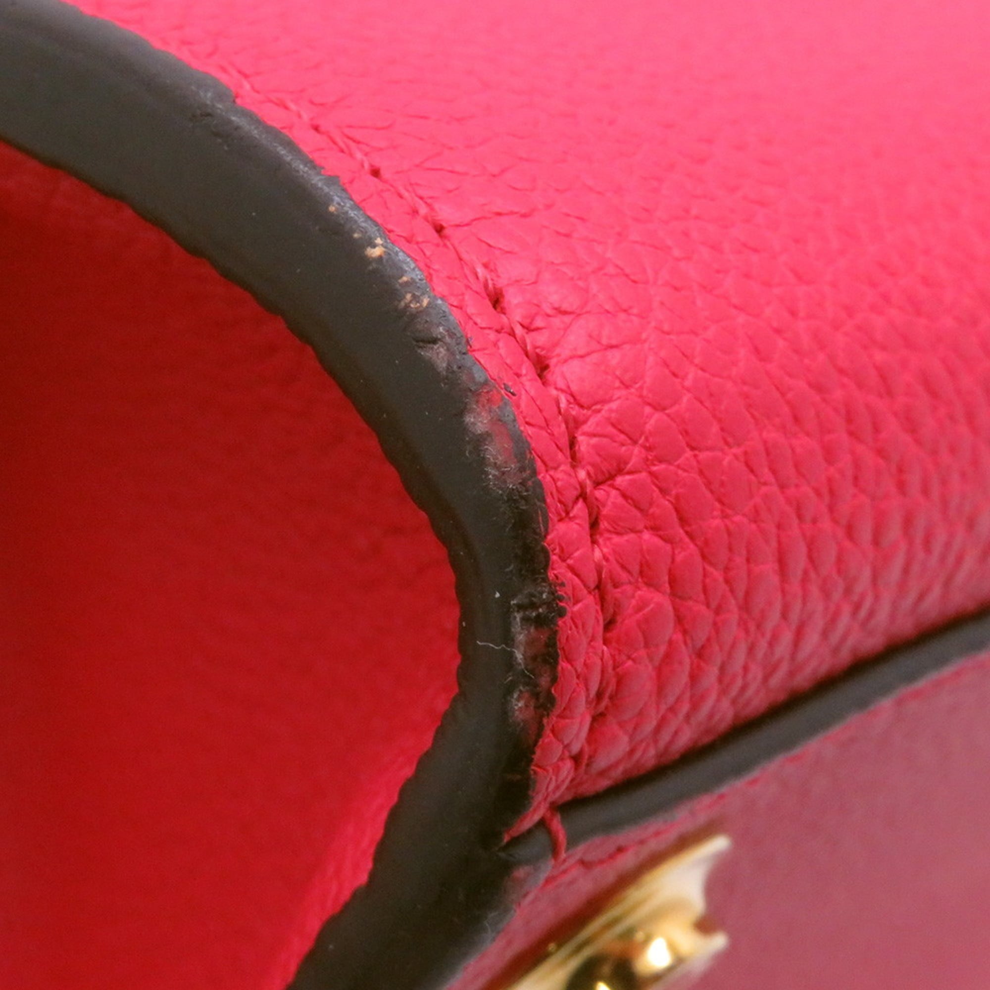 Louis Vuitton Noir Rouge Leather Handbag Shoulder Bag