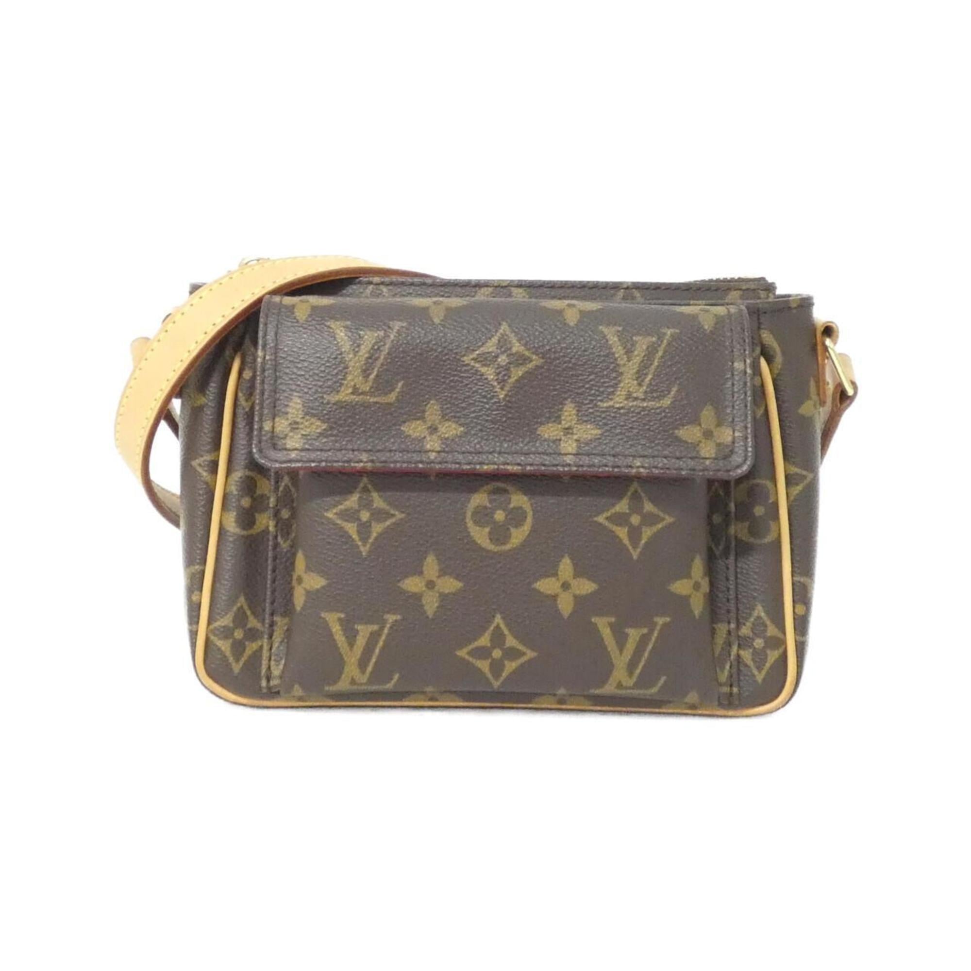 Louis Vuitton Brown Coated Canvas Shoulder Bag