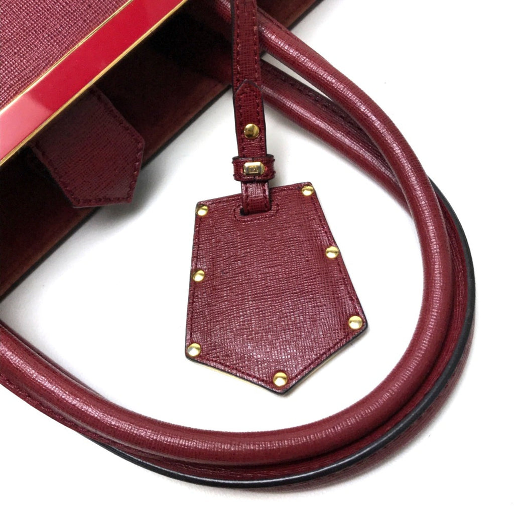 Fendi Red Leather Handbag