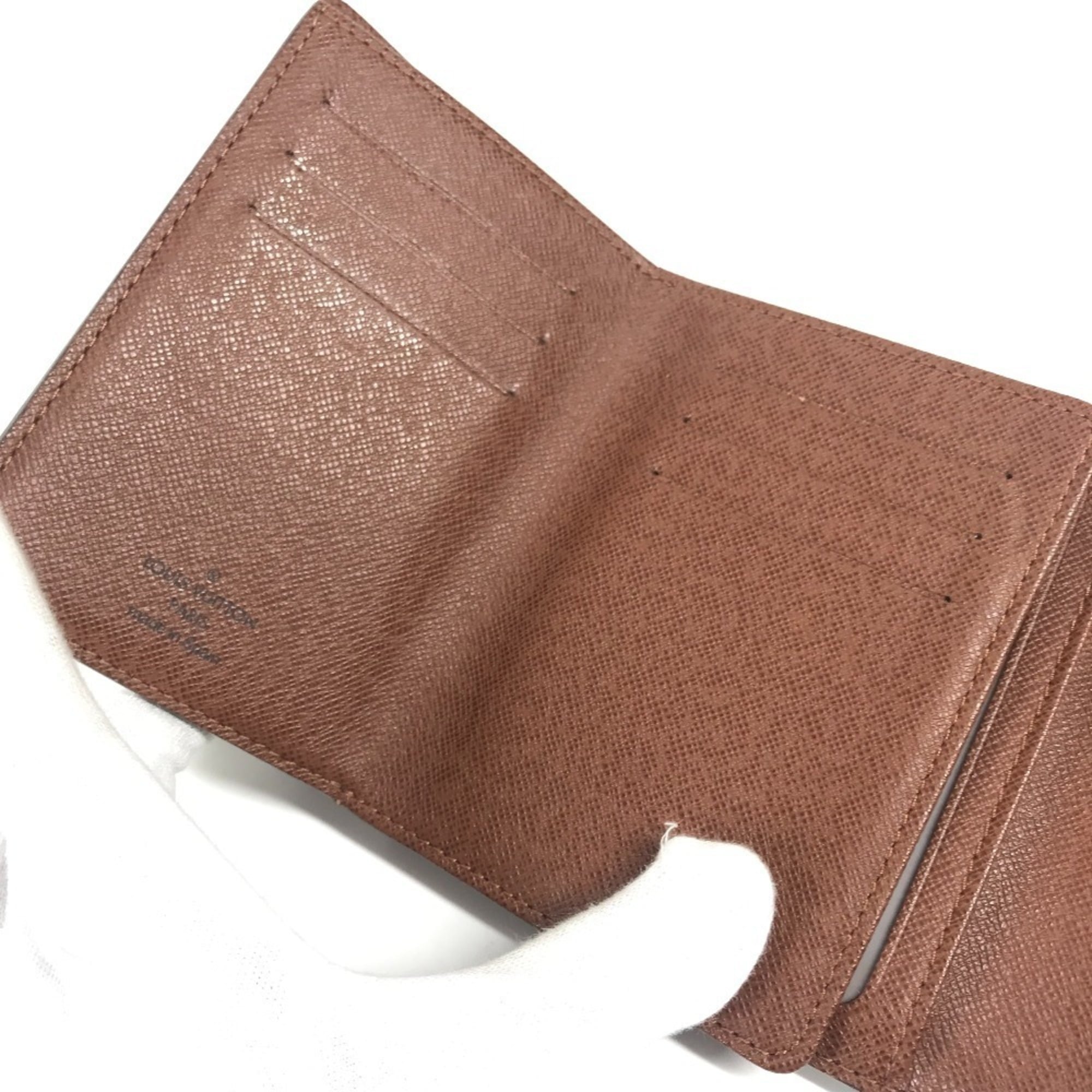Louis Vuitton Monogram Brown Galle Monogram Monogram Long Bill Wallet (Tri-Fold)
