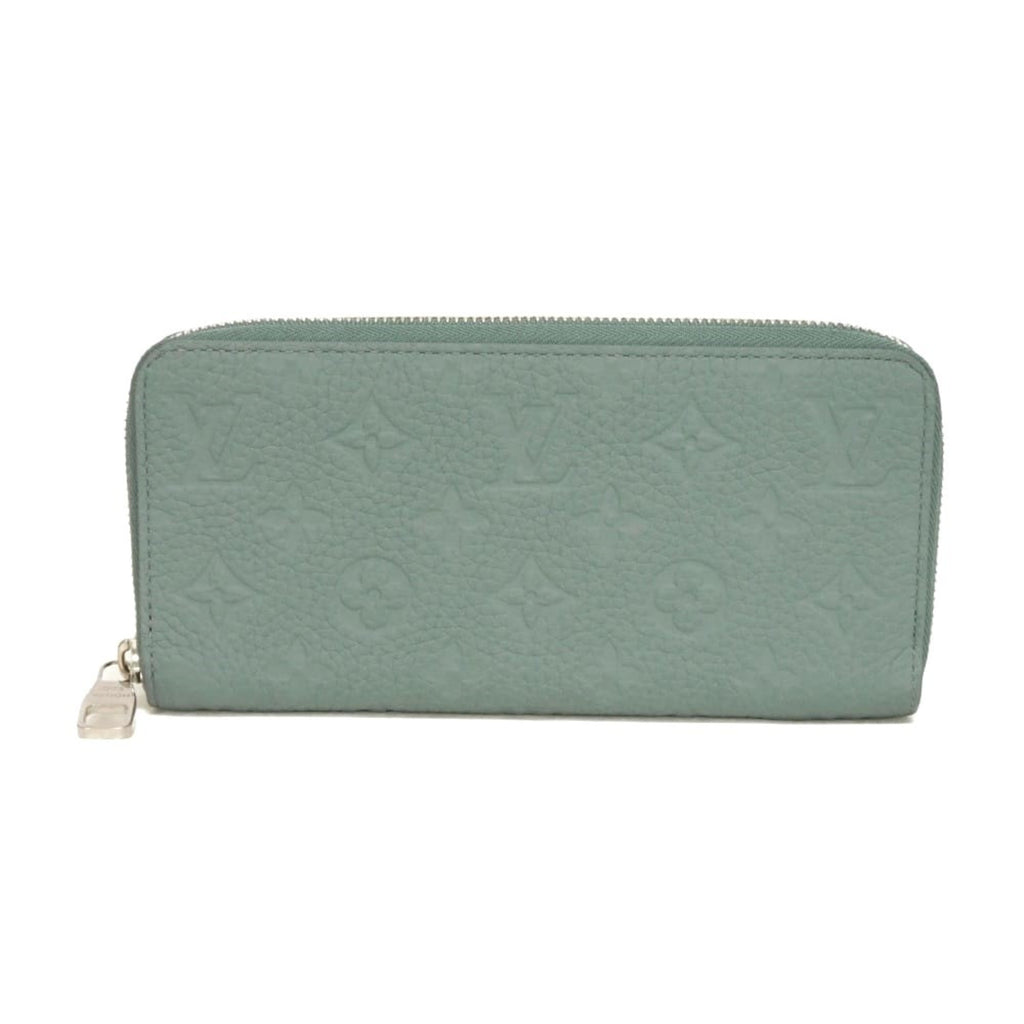 Louis Vuitton Green Leather Long Wallet