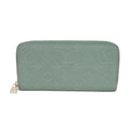 Louis Vuitton Green Leather Long Wallet