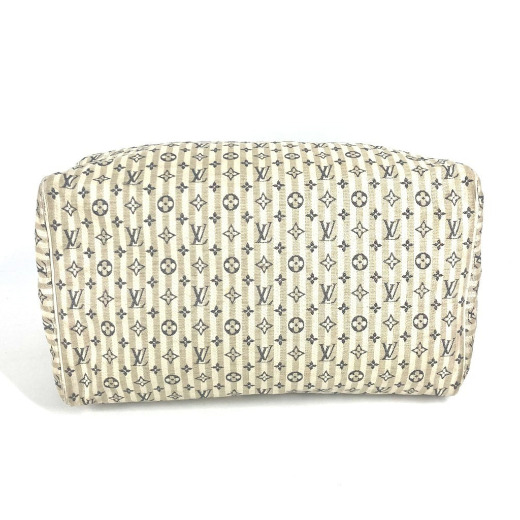 Louis Vuitton Monogram Mini Lin Navy White Monogram Mini Lin Boston Bag Handbag