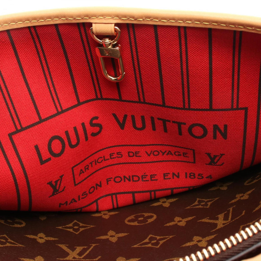 Louis Vuitton Brown Monogram Coated Canvas Leather Handbag