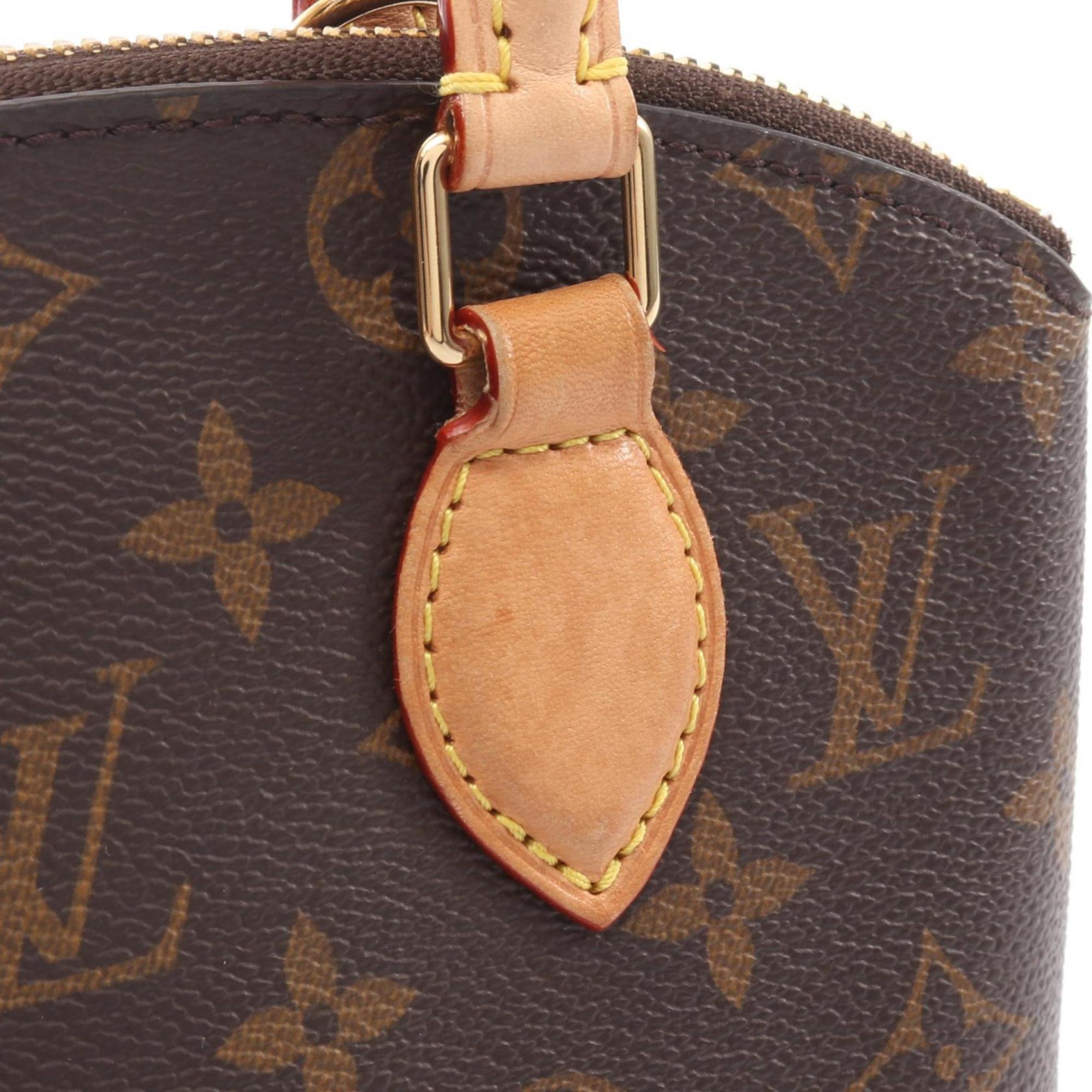 Louis Vuitton Brown Monogram Coated Canvas Leather Handbag