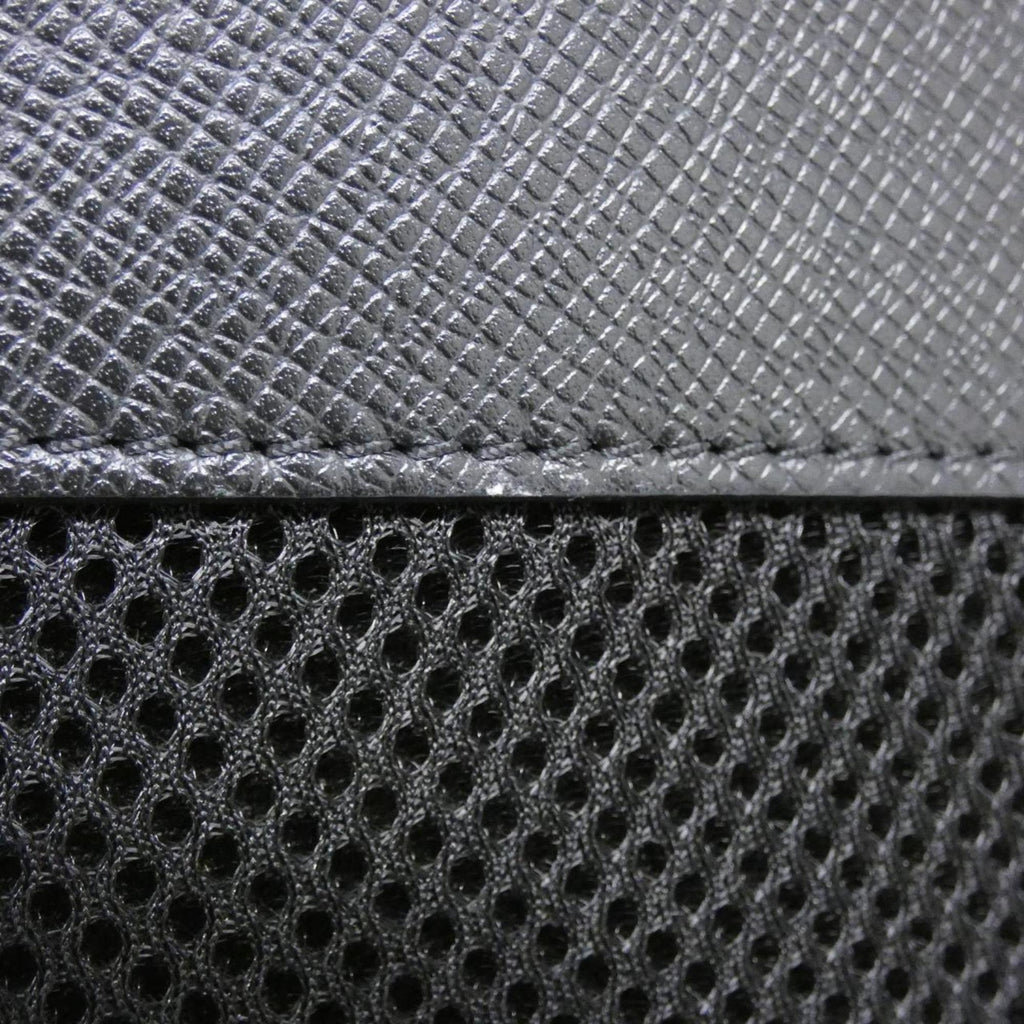 Louis Vuitton Black Cobalt Coated Canvas Leather Backpack
