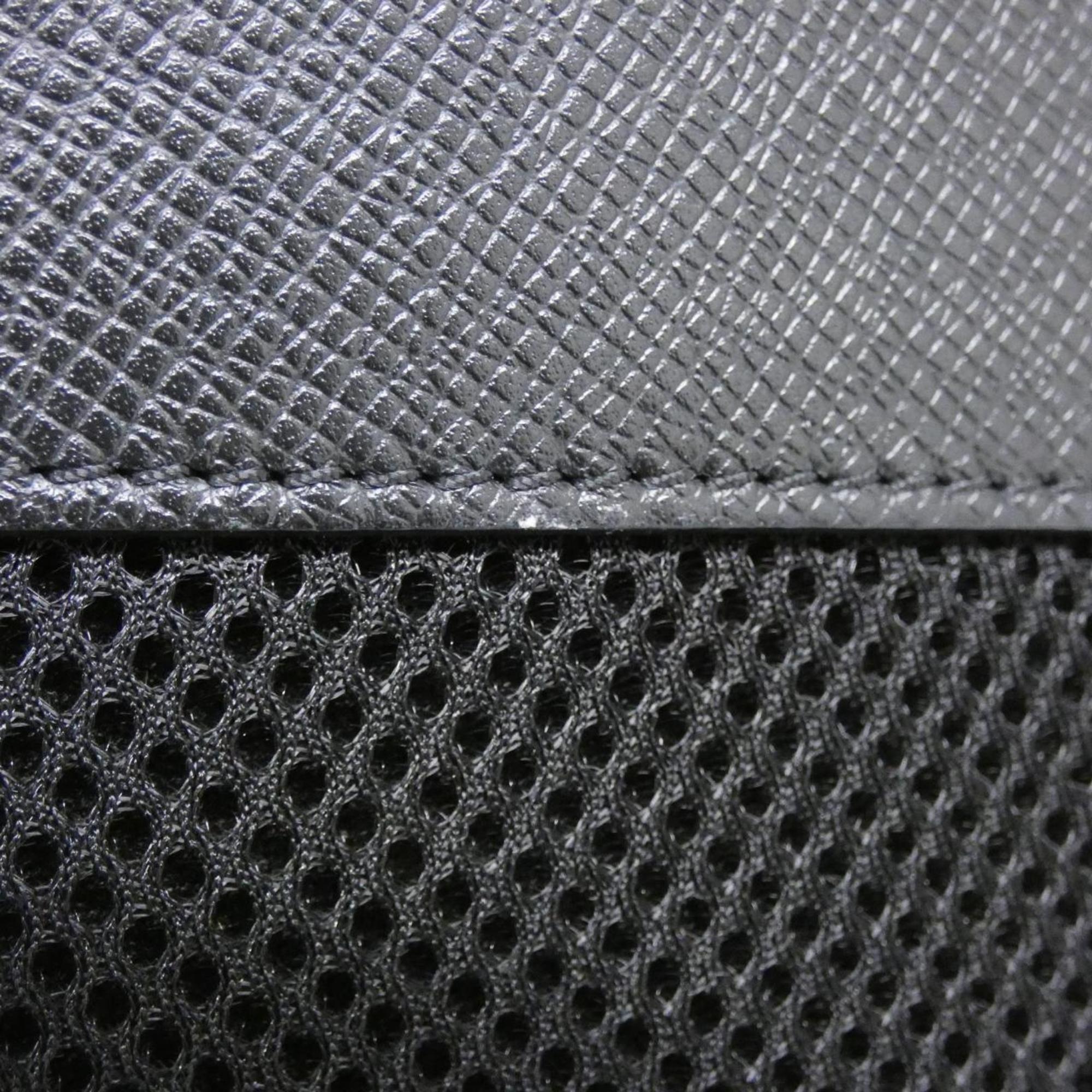 Louis Vuitton Black Cobalt Coated Canvas Leather Backpack