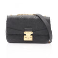 Louis Vuitton Black Noir Monogram Empreinte Shoulder Bag