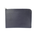 Louis Vuitton Blue Marine Leather Clutch Bag Pochette