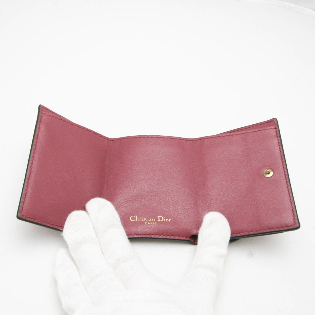 Christian Dior Dusty Pink Leather Wallet (Tri-Fold) (Pre-Owned)
