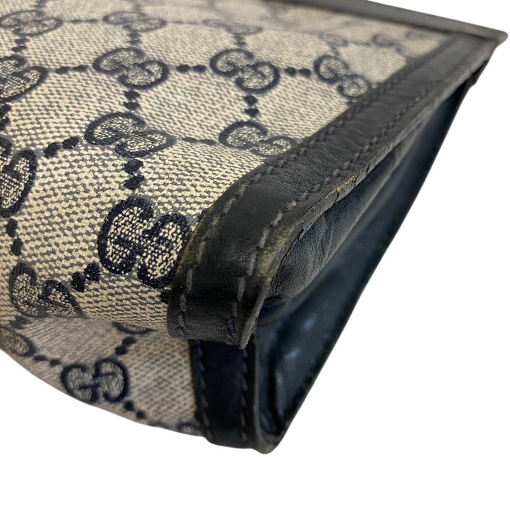 Gucci Navy Pvc Clutch Bag Pouch (Pre-Owned)