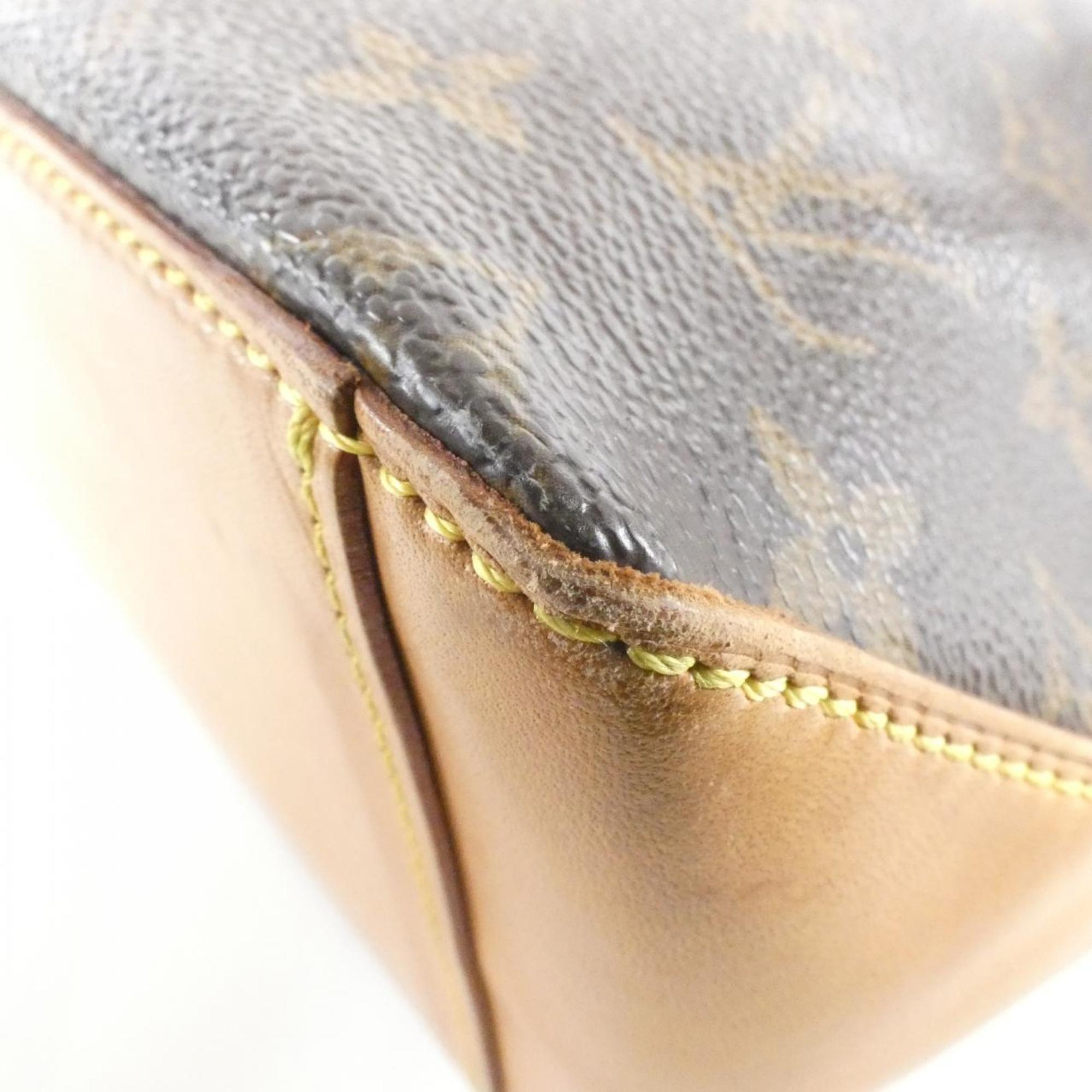 Louis Vuitton Marron Coated Canvas Handbag