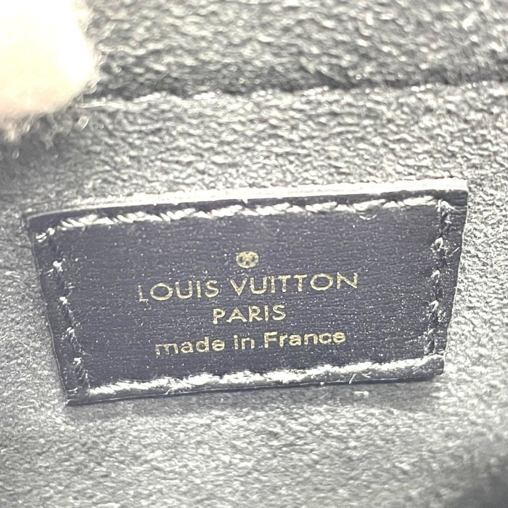 Louis Vuitton Black Blue Jacquard Handbag