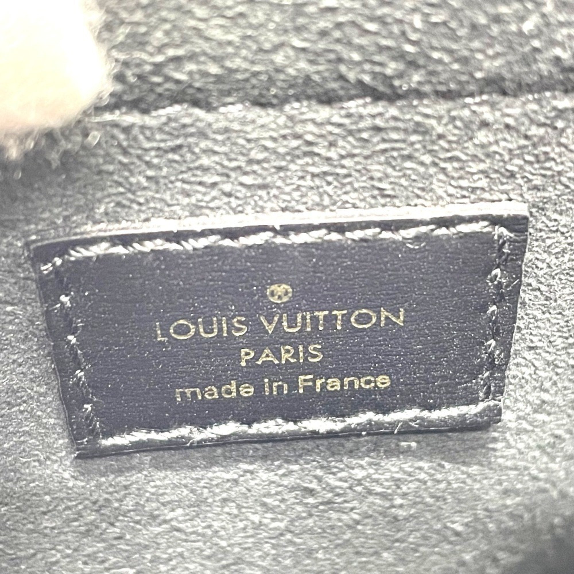 Louis Vuitton Black Blue Jacquard Handbag