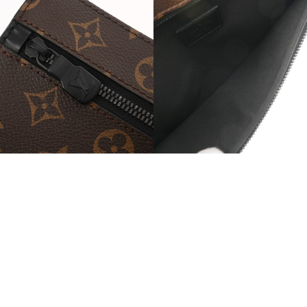 Louis Vuitton Brown Noir Monogram Pouch Tote Bag