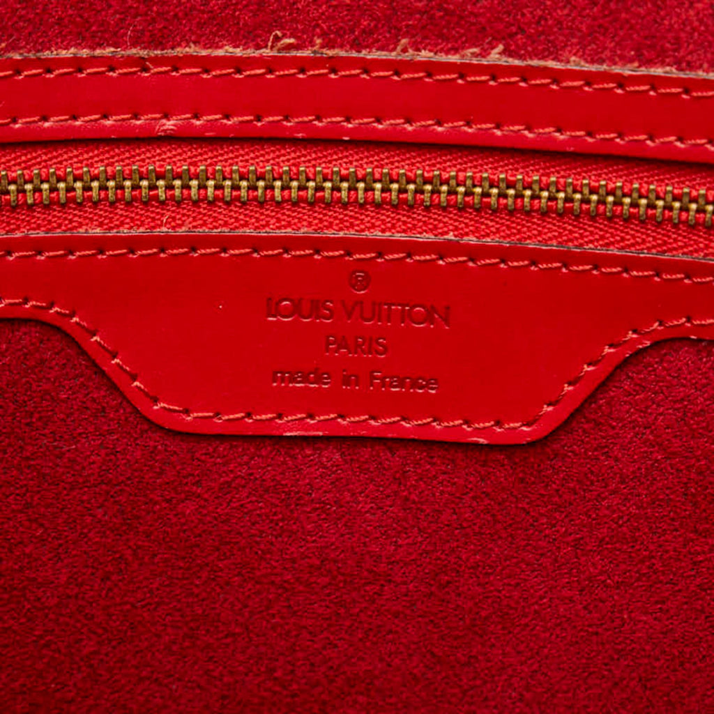 Louis Vuitton Castilian Red Leather Shoulder Bag Tote Bag