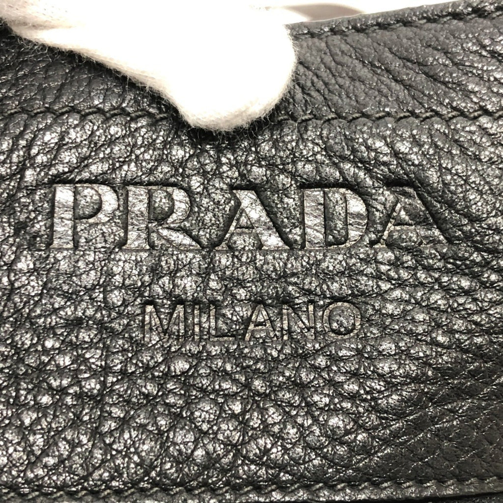 Prada Black Leather Shoulder Bag