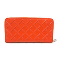 Bottega Veneta Orange Leather Long Wallet (Bi-Fold)