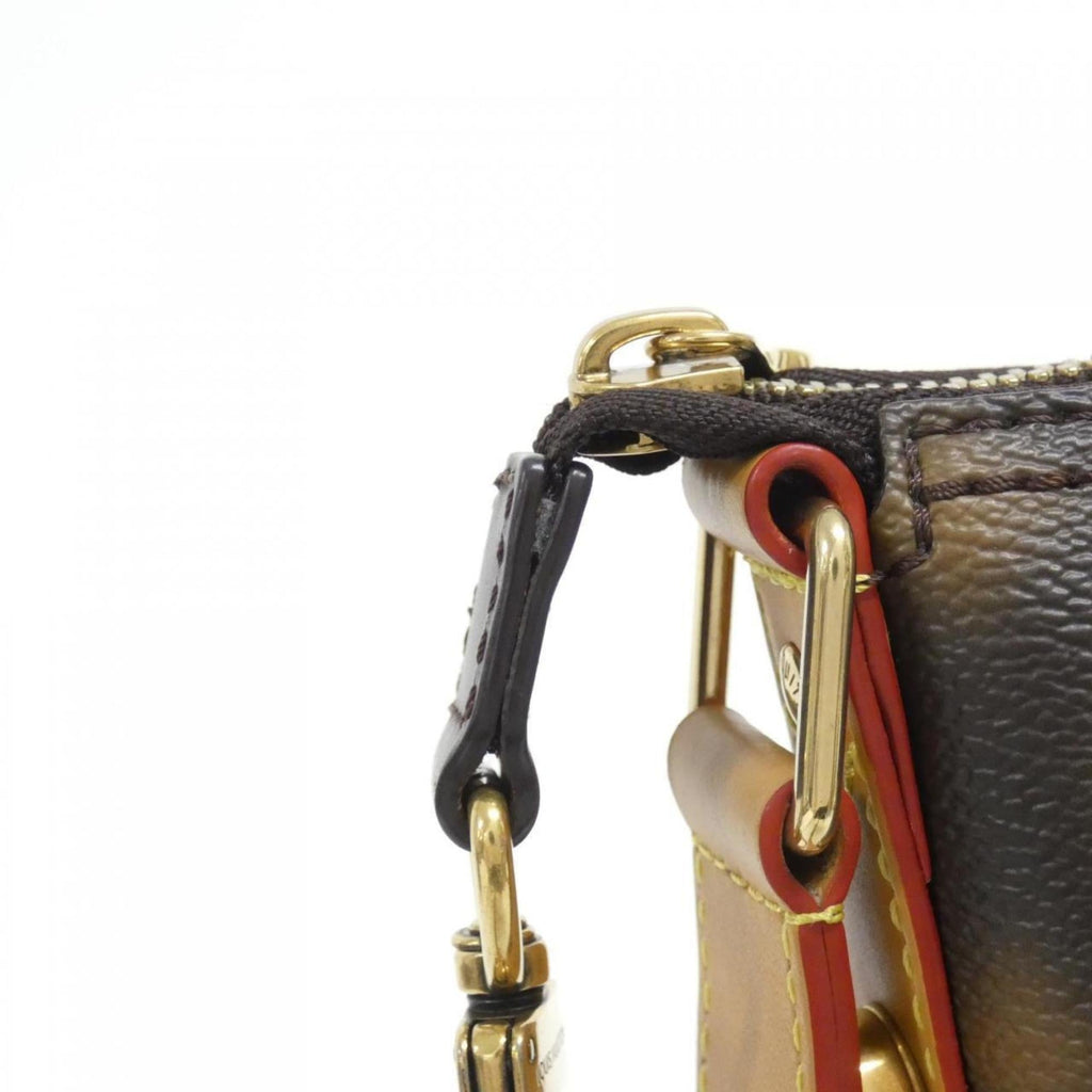 Louis Vuitton Brown Coated Canvas Shoulder Bag