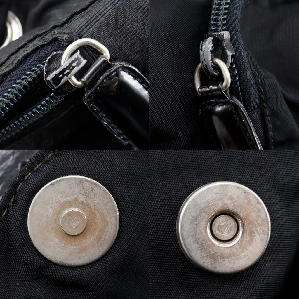 Prada Black Nylon Backpack Tote Bag