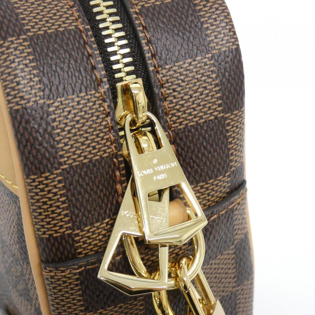 Louis Vuitton Brown Coated Canvas Shoulder Bag