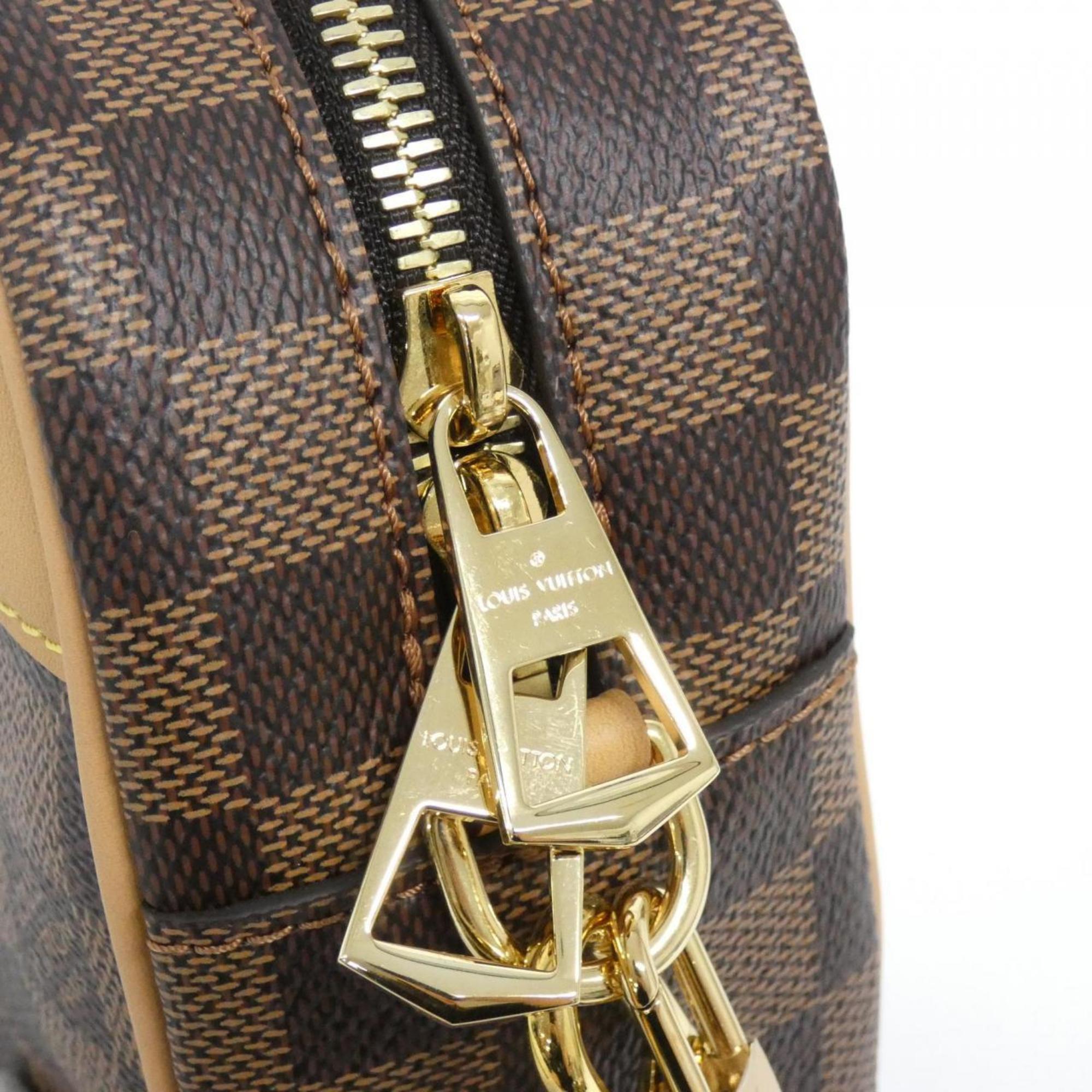Louis Vuitton Brown Coated Canvas Shoulder Bag