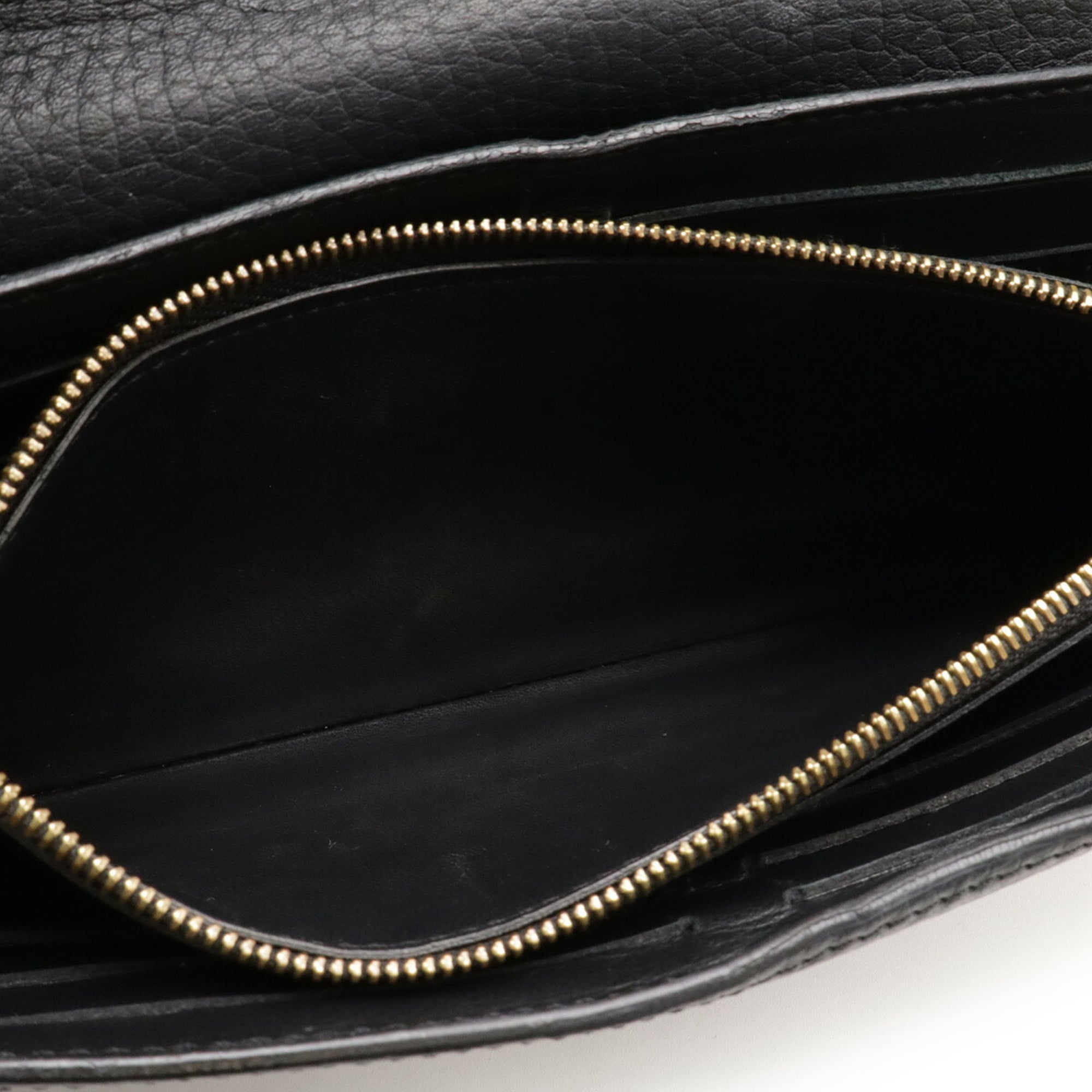 Louis Vuitton Black Noir Leather Long Wallet