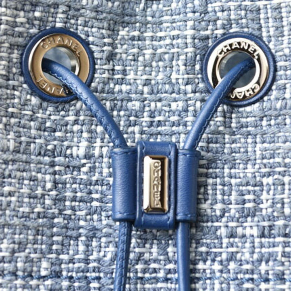 Chanel Cotton Canvas Denim Backpack
