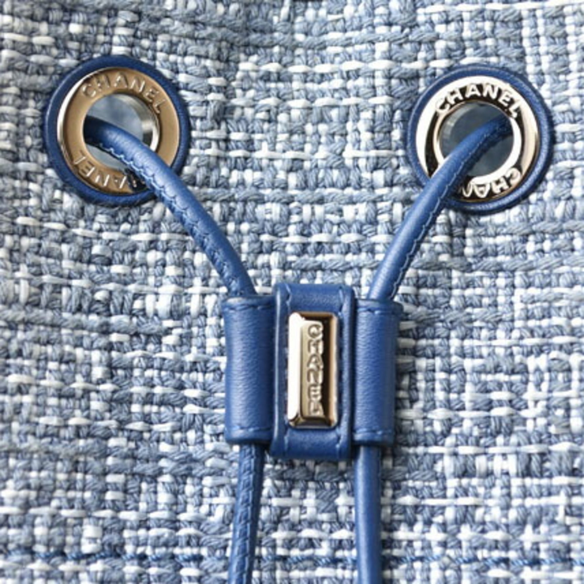 Chanel Cotton Canvas Denim Backpack