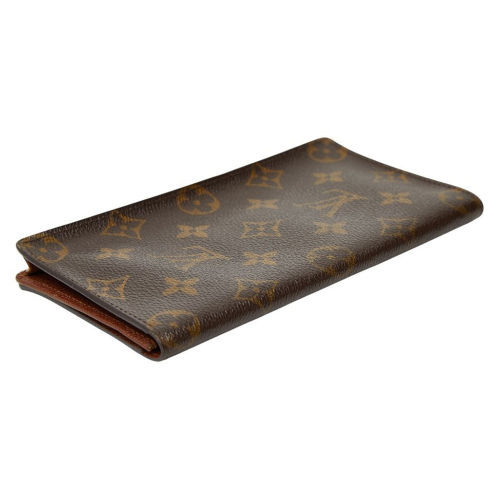 Louis Vuitton Brown Pvc Long Bill Wallet