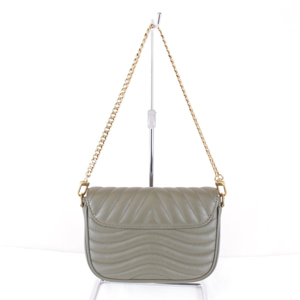 Louis Vuitton Khaki Leather Shoulder Bag
