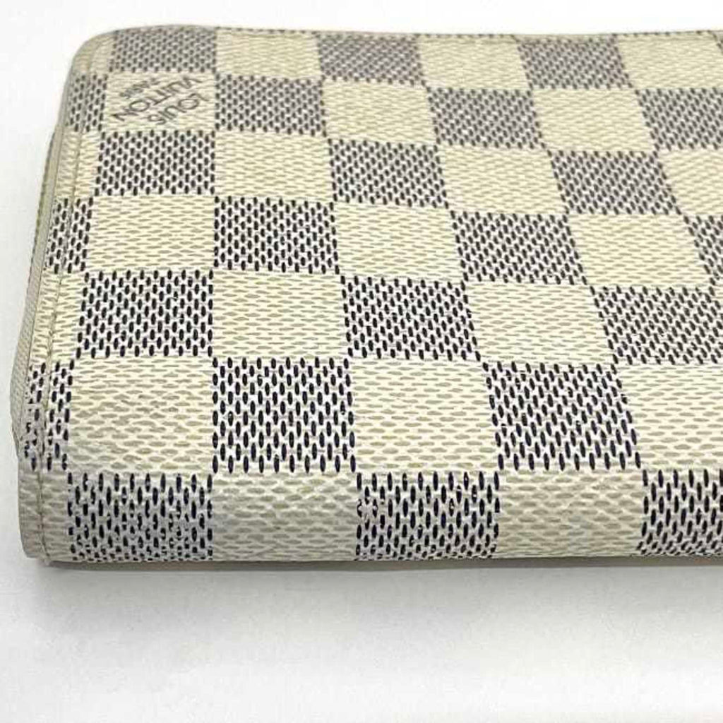 Louis Vuitton Gray White Damier Canvas Long Wallet