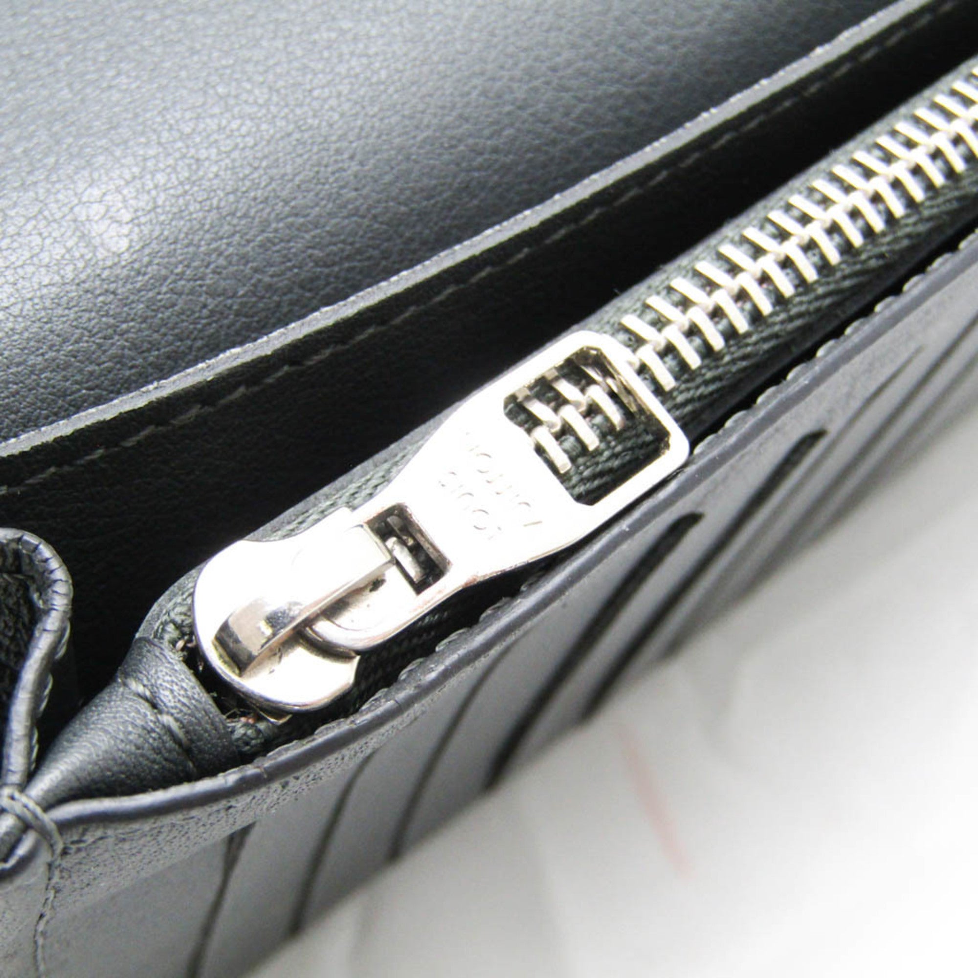 Louis Vuitton Taurillon Lv Charcoal Leather Long Wallet