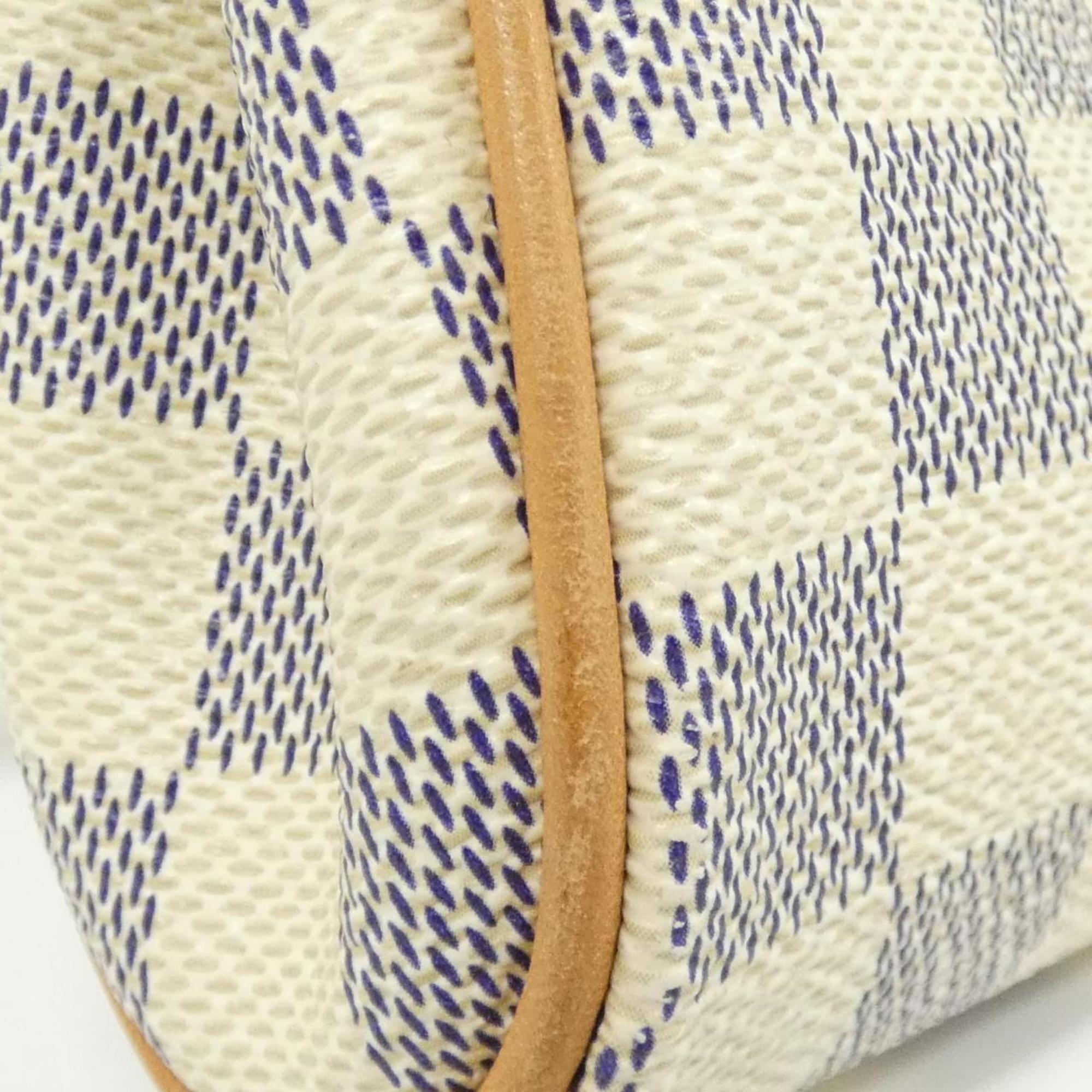 Louis Vuitton Azur White Coated Canvas Shoulder Bag