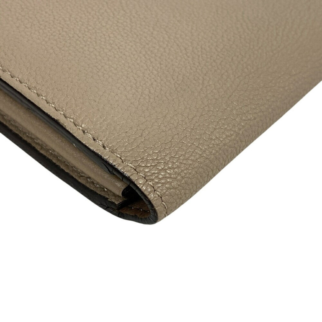 Louis Vuitton Parnassea Beige Leather Long Wallet