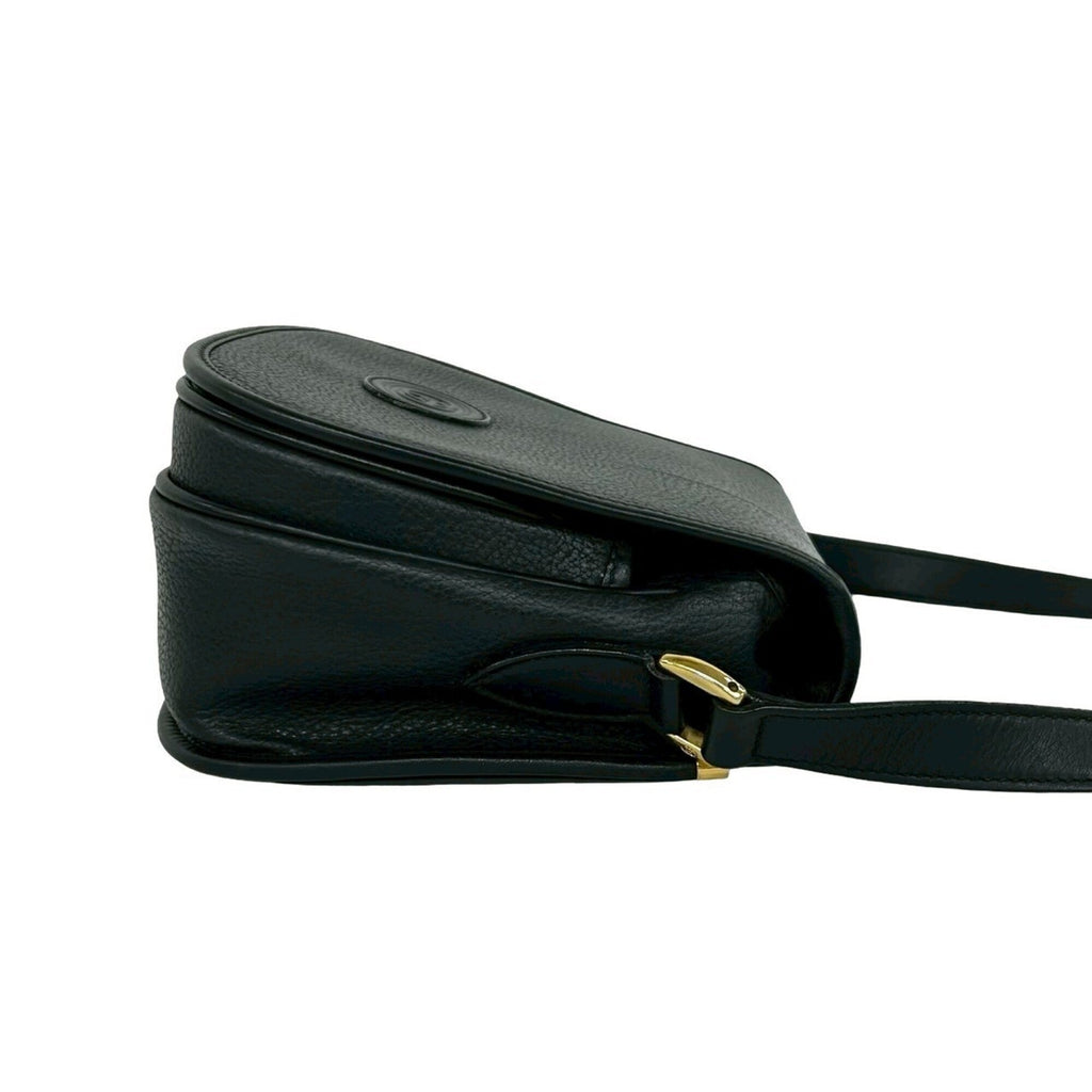 Gucci Black Leather Pochette Shoulder Bag (Pre-Owned)