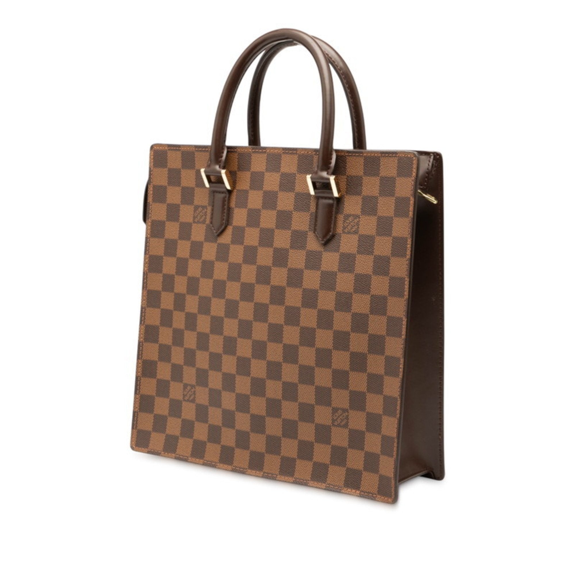 Louis Vuitton Damier Brown Pvc Leather Handbag