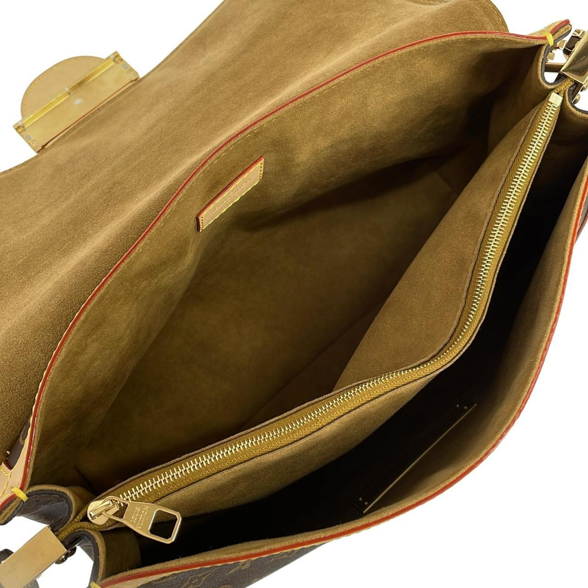 Louis Vuitton Marron Coated Canvas Shoulder Bag