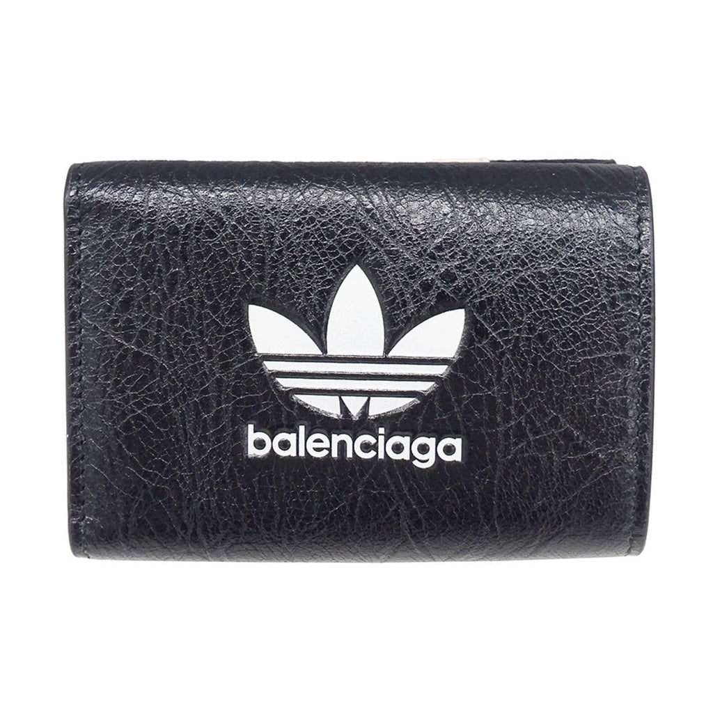 Balenciaga Black Leather Wallet (Tri-Fold)