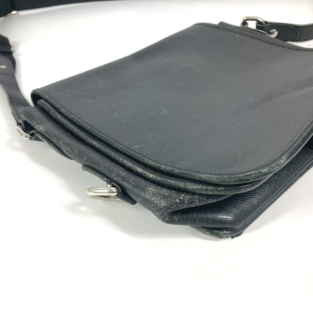 Louis Vuitton Ardoise Black Taiga Leather Shoulder Bag