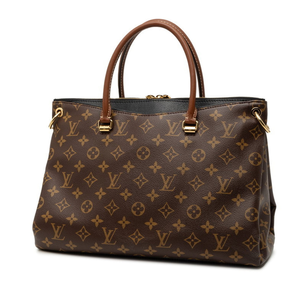 Louis Vuitton Black Brown Monogram Monogram Handbag Shoulder Bag