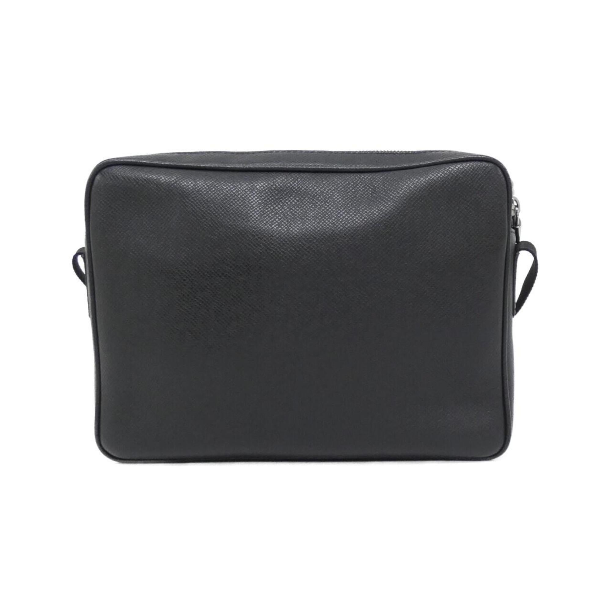 Louis Vuitton Black Leather Shoulder Bag