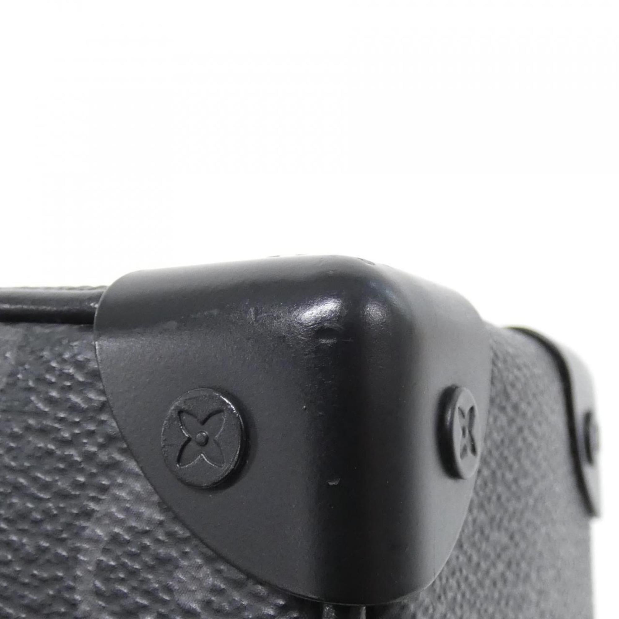 Louis Vuitton Black Coated Canvas Shoulder Bag